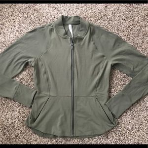 Lululemon olive jacket, sz 12